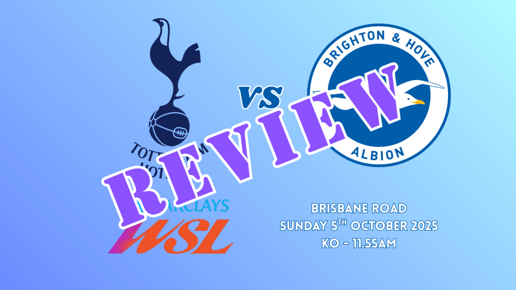 Match Review: Spurs 1-0&nbsp;Brighton