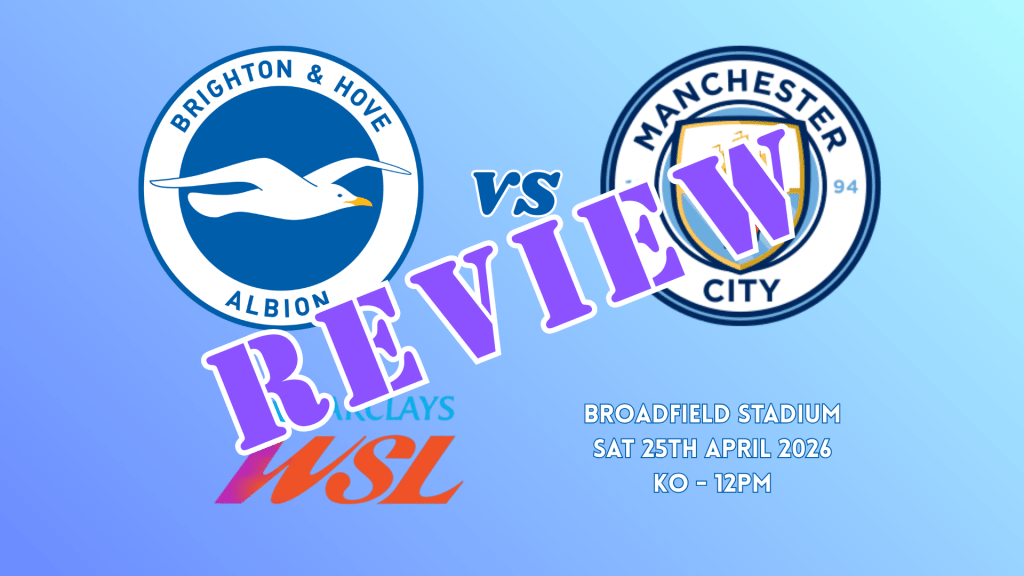 Match Review: Brighton 3-2 Manchester&nbsp;City