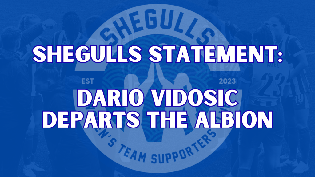 SHEGULLS STATEMENT: DARIO&nbsp;DEPARTS